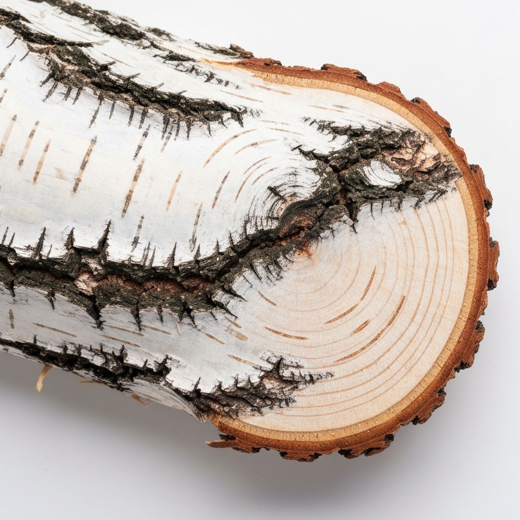 Красивая береста на спиле